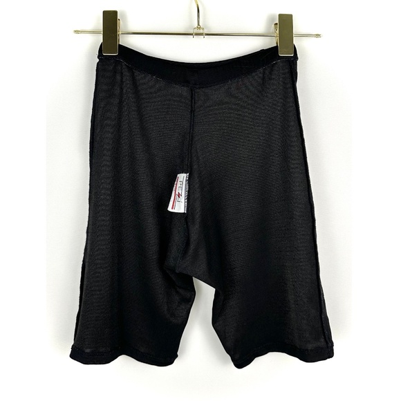 Vintage 1980’s 1990’s Athletic Stretch Biker Shorts in Black • Swim Shorts • XS - Picture 3 of 6